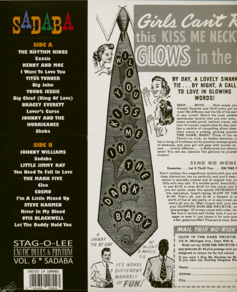 Sadaba (LP, 10inch, Clear Vinyl, Ltd.) - Exotic Blues & Rhythm Series Vol.6