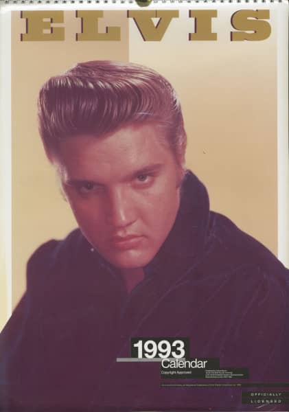 Elvis - Official 1993 Culture Shock Calendar Elvis - Official 1993 Culture Shock Calendar