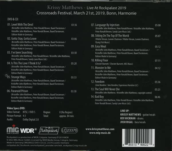 Live At Rockpalast 2019 (CD + DVD)