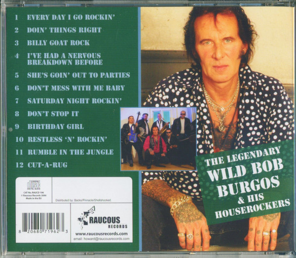 The Legendary Wild Bob Burgos & His Houserockers - Restless 'n' Rockin' (CD)
