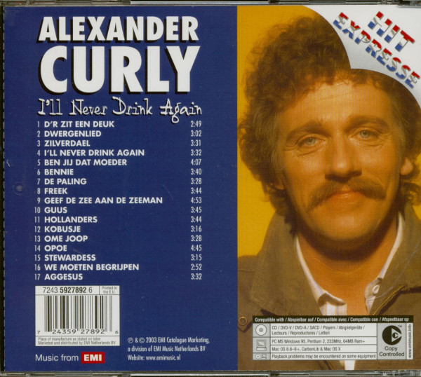 I'll Never Drink Again (CD)