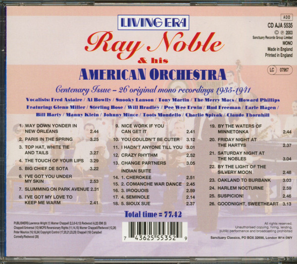 Ray Noble & His American Orchestra (CD)