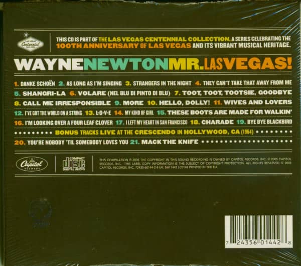 Mr. Las Vegas! - The Las Vegas Centennial Collection (CD)