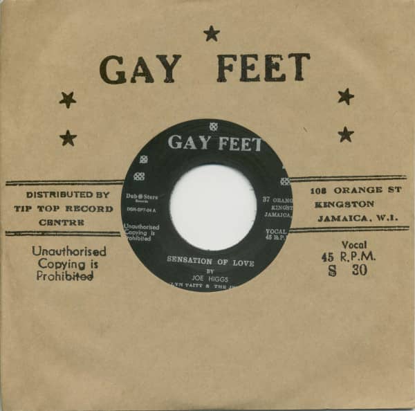 Joe Higgs, Sensation Of Love / The Valentines, Sock It To Me (7inch, 45rpm, BC, CS)