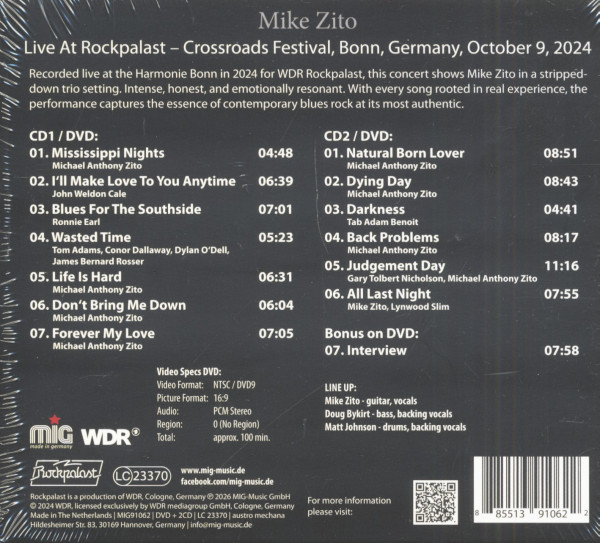 Live At Rockpalast 2024 (2-CD & DVD)