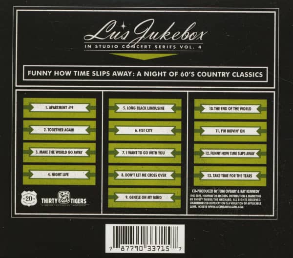 Lu's Jukebox Vol. 4 - Funny How Time Slips Away - A Night Of 60's Country Classics (CD)