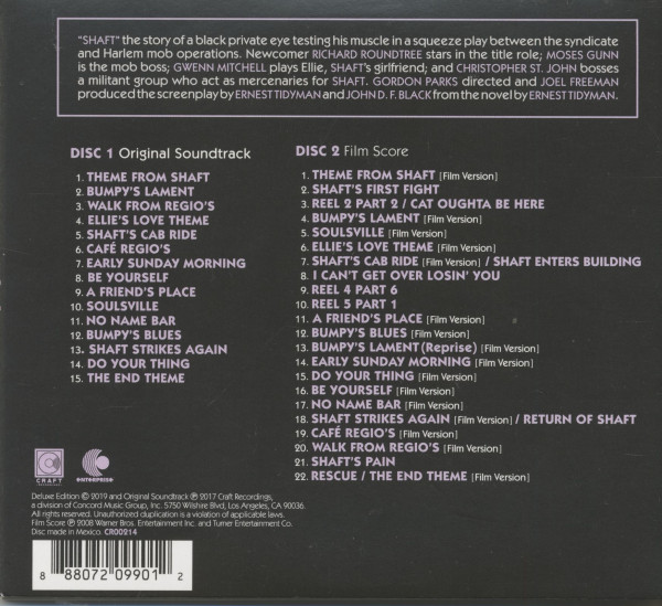 Filmmusik - Shaft (CD, Ltd.)
