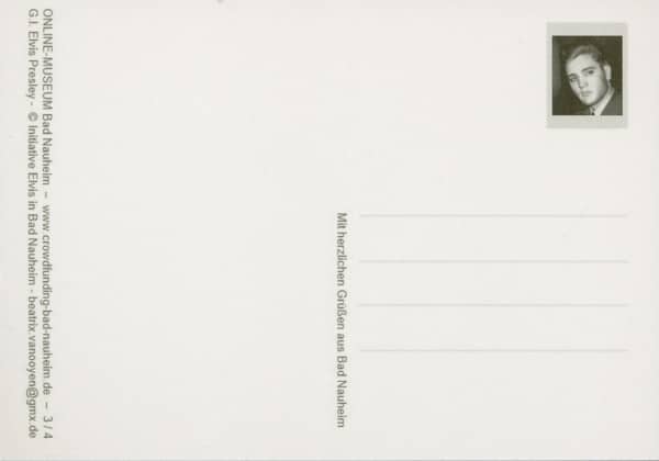 G.I. Elvis Presley (4x Postcards - Postkarten Set)