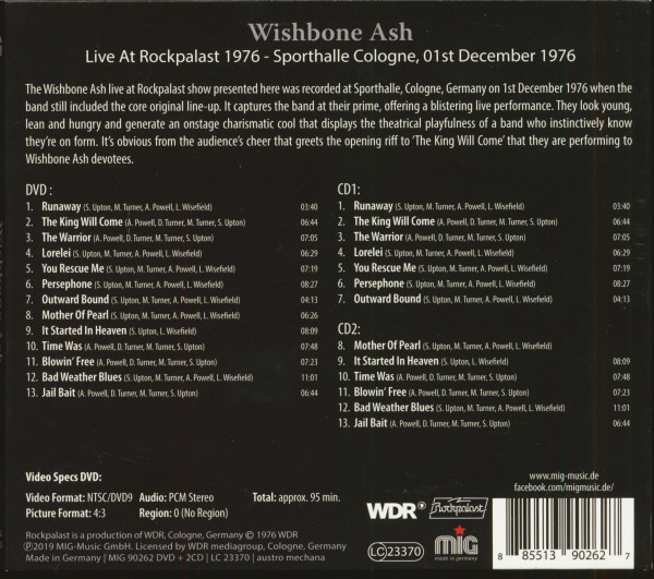 Live At Rockpalast 1976 (2-CD & DVD)