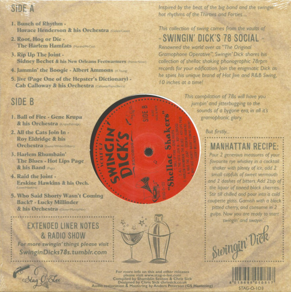Swingin' Dick's - Shellac Shakers Vol.2 (10inch LP)