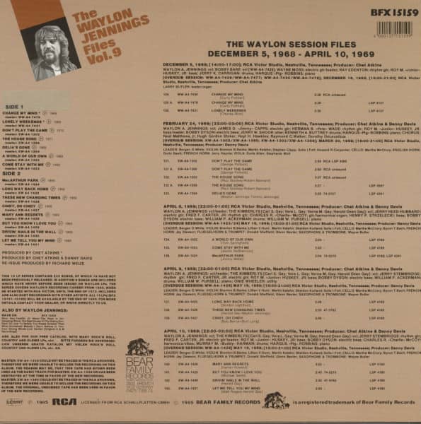 The Waylon Jennings Files Vol.9 (LP)