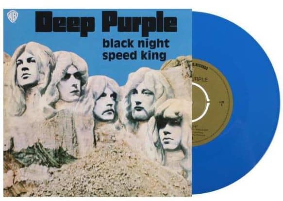 Black Night - Speed King (7inch, 45rpm, SC, Blue Opaque Vinyl)