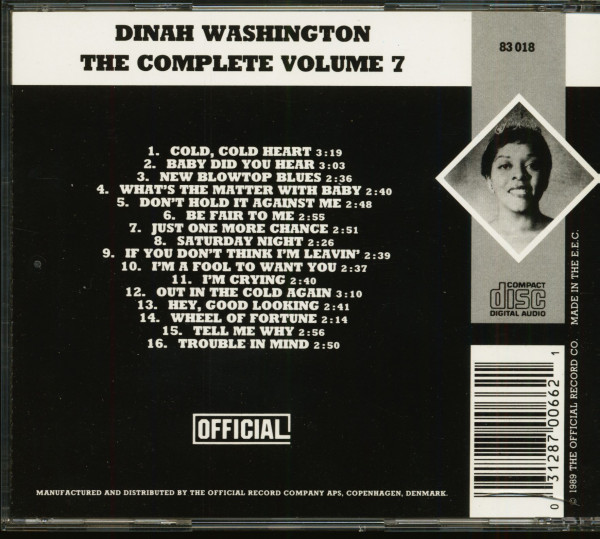 The Complete Dinah Washington Vol.7 (CD)