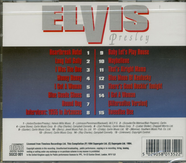 Elvis Presley Recorded Live 1955 (CD)