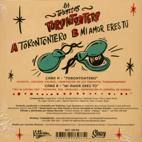 Torontontero - Mi Amor Eres Tu (7inch, 45rpm, PS)