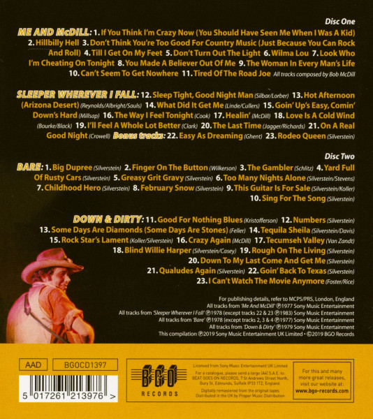Me And McDill - Sleeper Wherever I Fall - Bare - Down & Dirty (2-CD)
