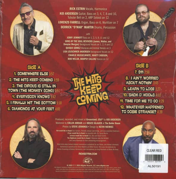 The Hits Keep Coming (LP Transparent Red Vinyl)