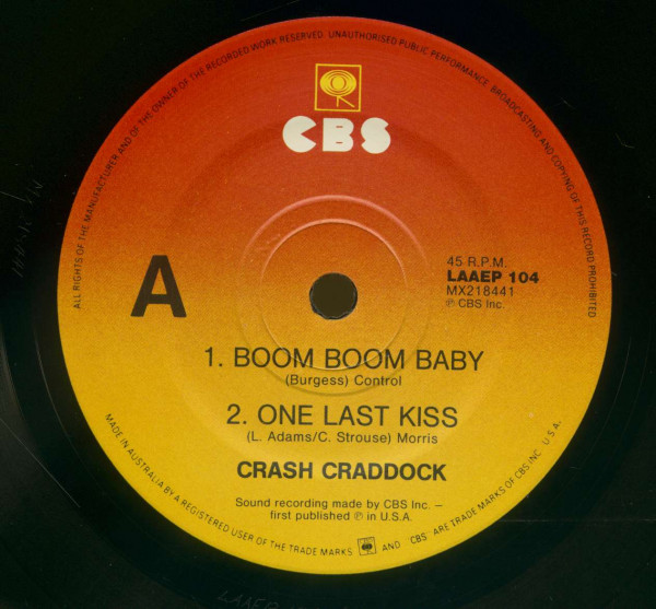 Boom Boom Baby (7inch, 45rpm, SC, PS, EP)
