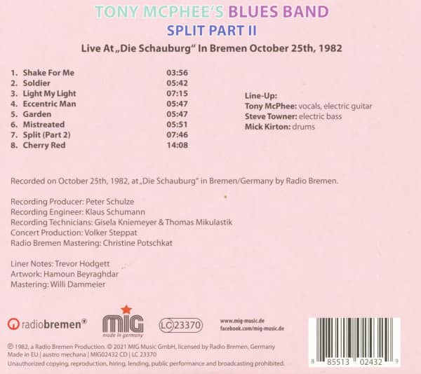 Split Part II - Live In Bremen 1982 (CD)