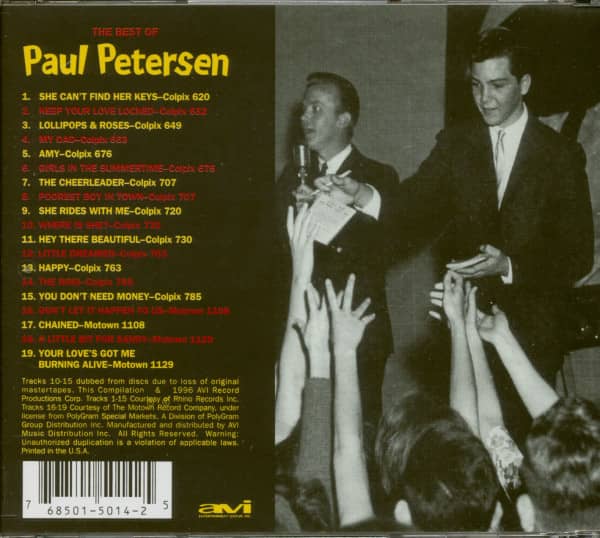 The Best Of Paul Petersen (CD)
