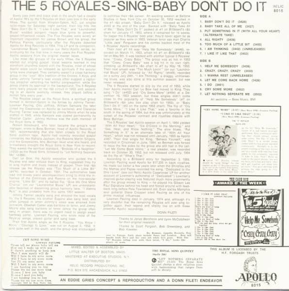 Baby Don't Do It (LP)