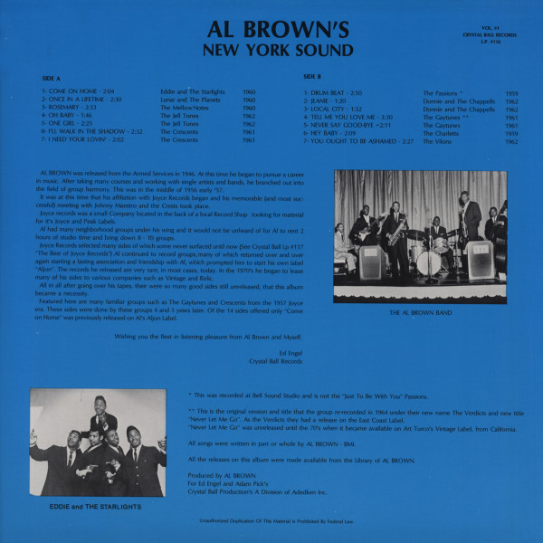 Al Brown's New York Sound Vol.1 (LP)