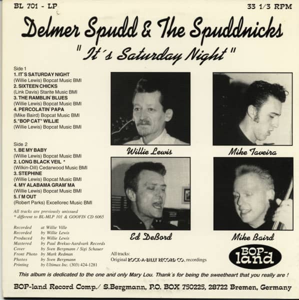 It's Saturday Night (LP, 10inch)