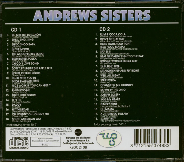 Andrews Sisters (2-CD)