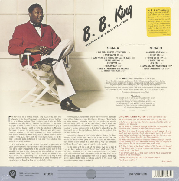 King Of The Blues (LP, 180g Vinyl)