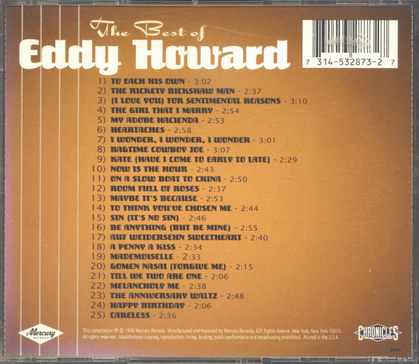The Best Of Eddy Howard (CD)
