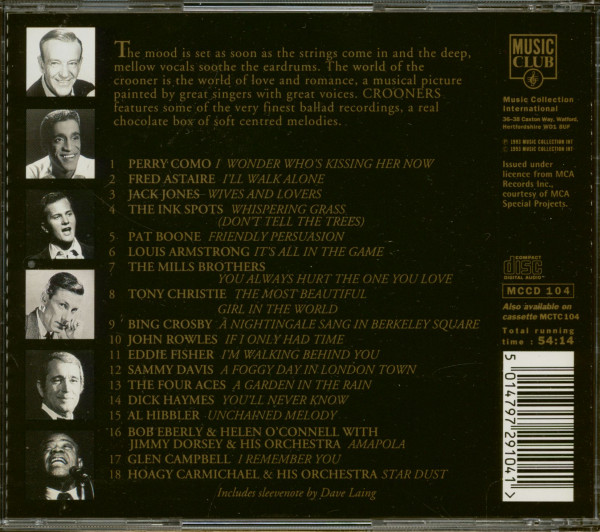 Crooners -18 Classic Vocal Performances (CD)