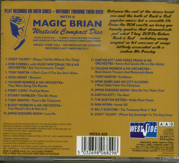 What Did They Do Before Rock & Roll Vol.1 (CD)