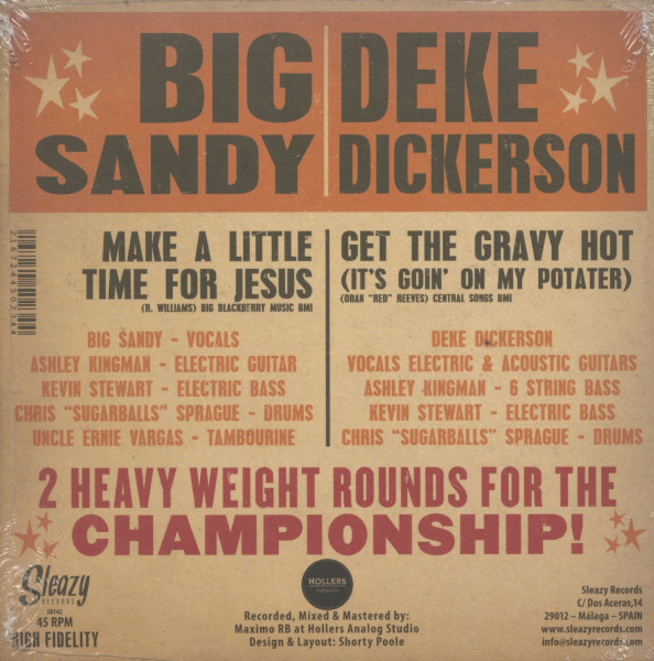 The Bout Of The Century (7inch, 45rpm, PS, BC)