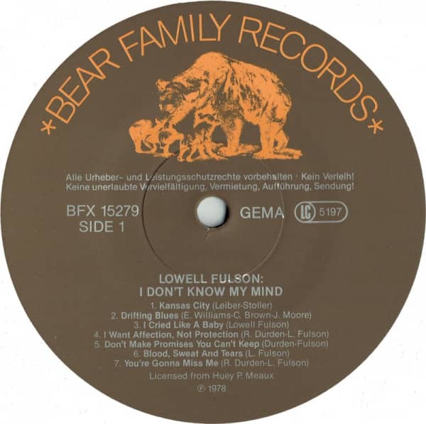 I Don't Know My Mind (LP)