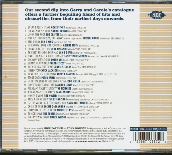 Honey & Wine - Another Gerry Goffin & Carole King Song Collection (CD)