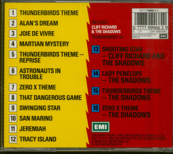 Thunderbirds Are Go! - Barry Gray's Motion Picture Score And Themes From 'Thunderbirds' Television Series (CD)