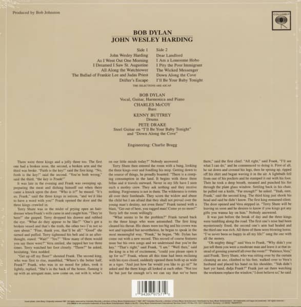 John Wesley Harding (LP, Colored Vinyl)
