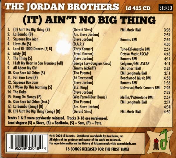 (It) Ain't No Big Thing (CD)