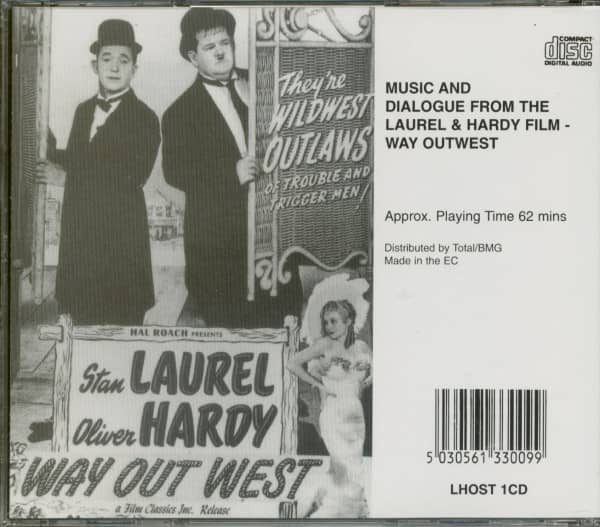 Music and Dialogue from the Laurel & Hardy Film - Way Out West (CD)