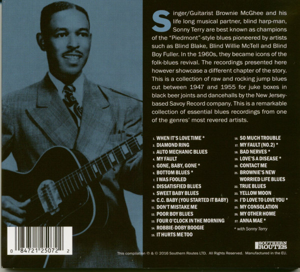 Back Country Blues: 1947-55 Savoy Recordings (CD)