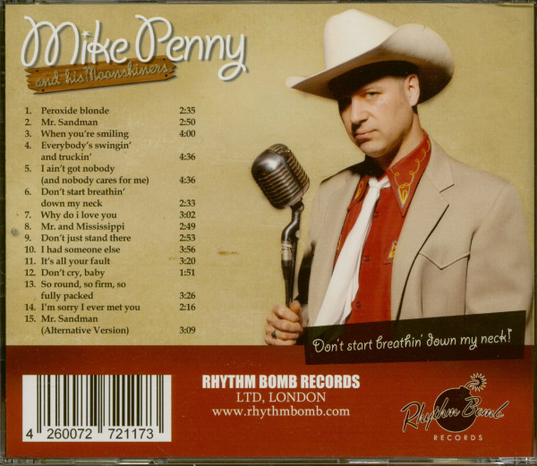 Don't Start Breathin' Down My Neck (CD)