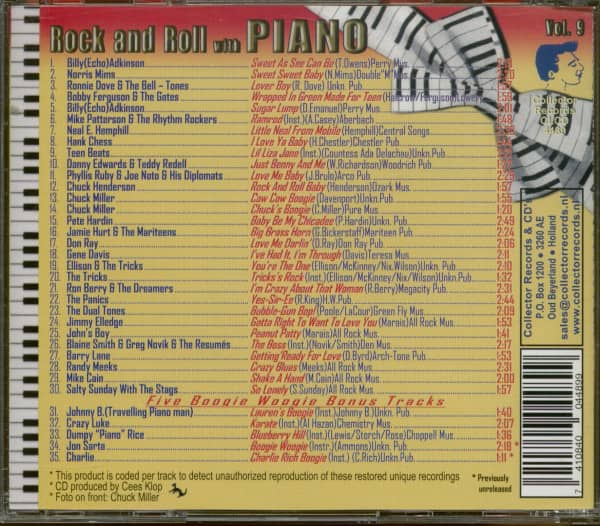 Rock'n'Roll With Piano Vol.9 (CD)