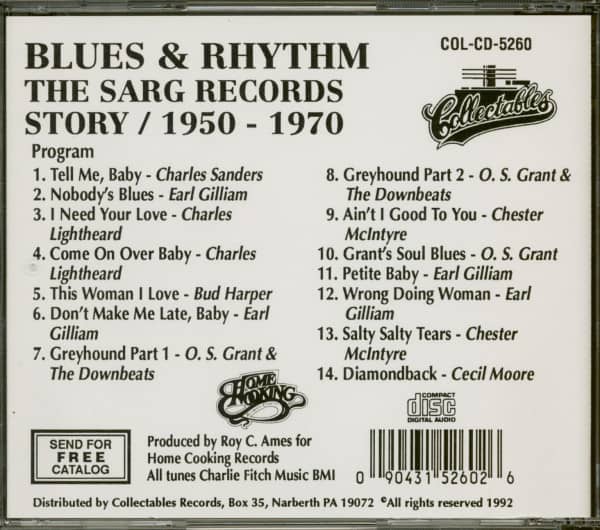 Blues & Rhythm - The Sarg Records Story 1950-1970 (CD)