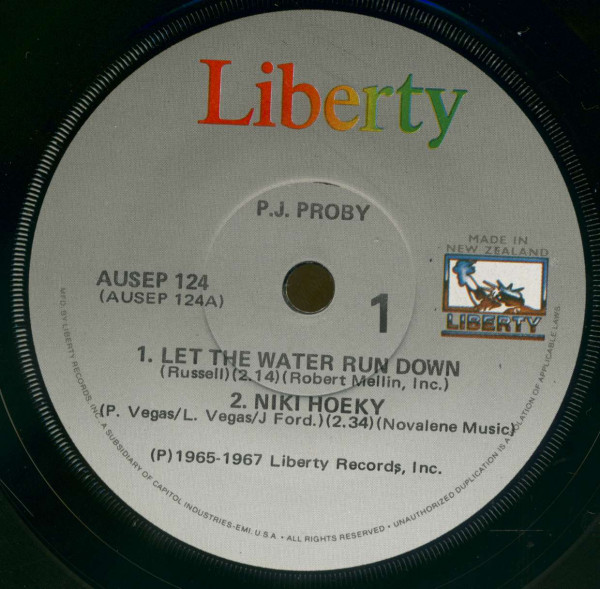 P.J.Proby - Australian EP Series (7inch, 45rpm, SC, PS)