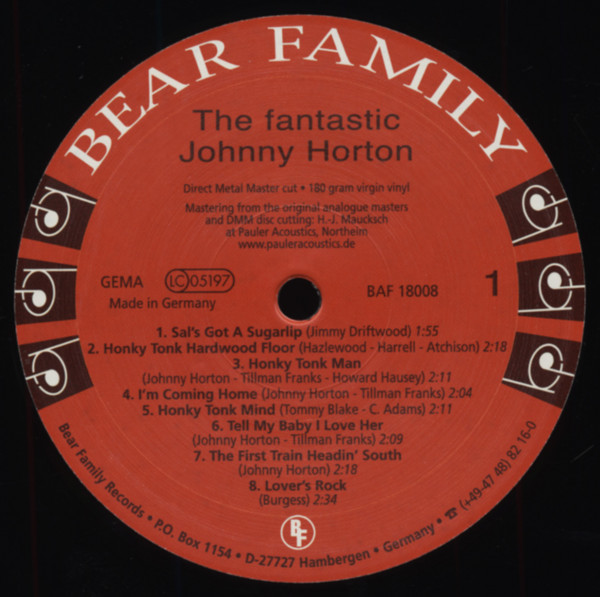 The Fantastic Johnny Horton (180gram vinyl)