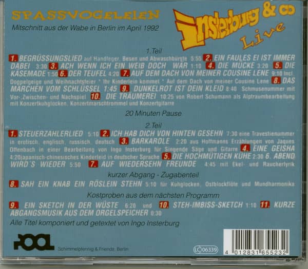 Spassvogeleien Live 1992 (2-CD)