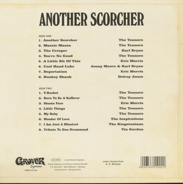 Another Scorcher - The Tennors And Friends (LP & CD, 180g Vinyl)