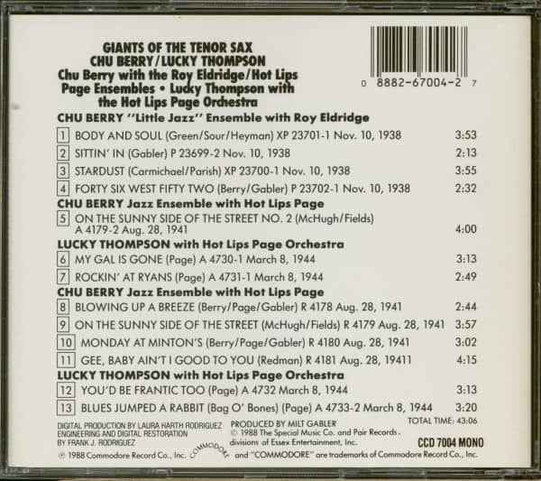 Giants Of The Tenor Sax (CD)