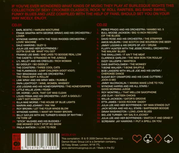The Best Of Burlesque - 50 Original Club Classics (2-CD)