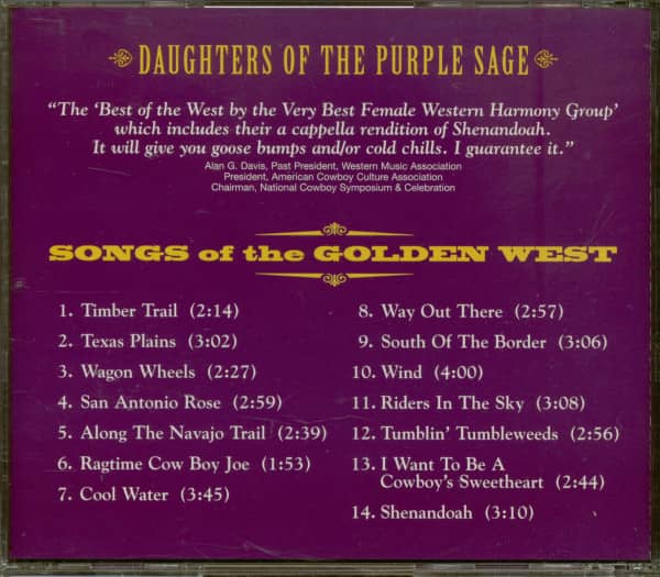 Songs Of The Golden West (CD)
